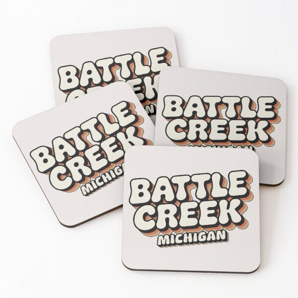 Item preview, Battle Creek Michigan 70s Retro designed and sold by TheOldMittenIllustrated.