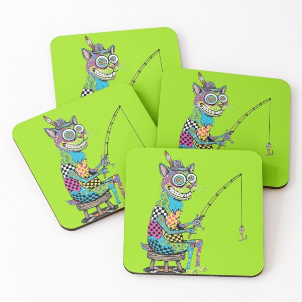 Item preview, Psychedelic Cat Fishing  designed and sold by Too Kool Designing .