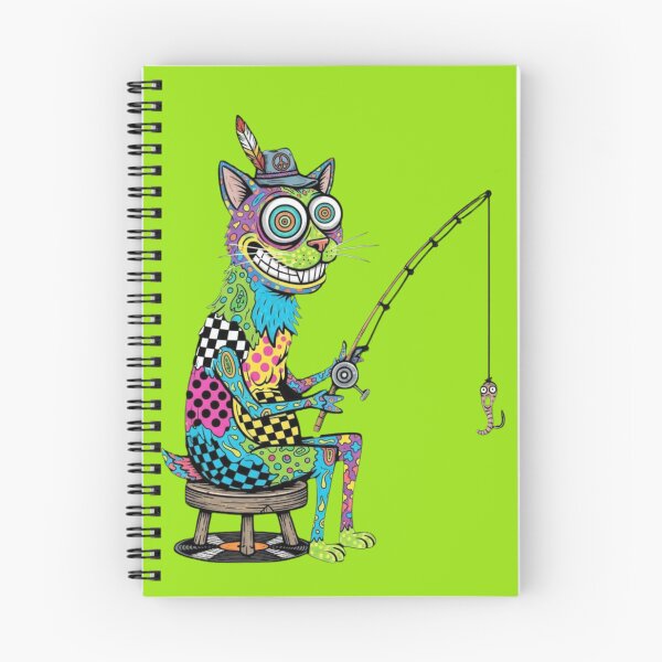 Item preview, Psychedelic Cat Fishing  designed and sold by Too Kool Designing .
