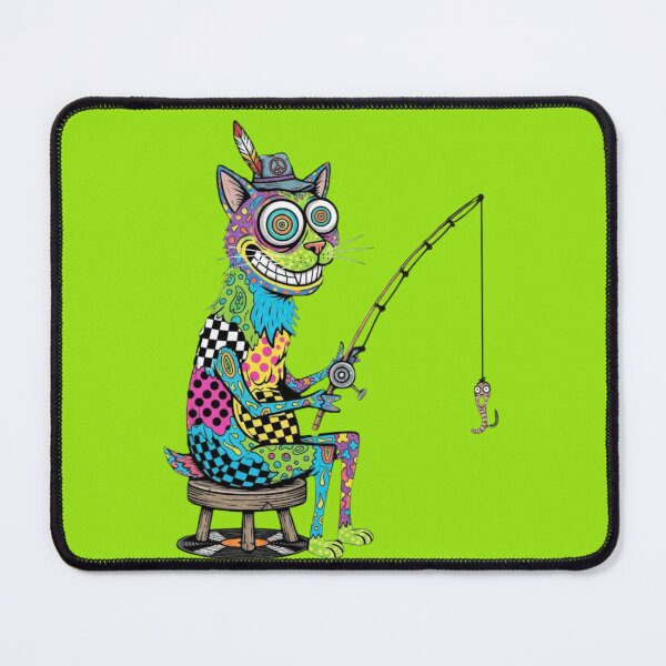 Item preview, Psychedelic Cat Fishing designed and sold by Too Kool Designing .