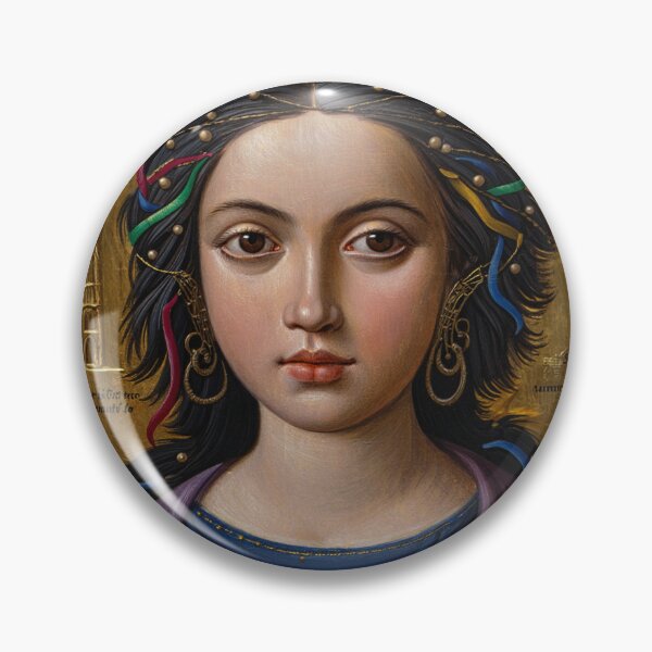 Item preview, Vintage Medieval style art of Esmeralda from the Hunchback of Notre Dame by Victor Hugo designed and sold by Vintage Designs +.