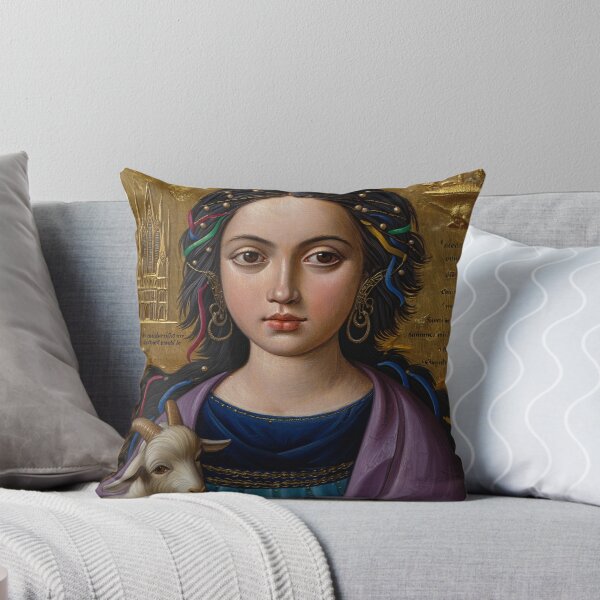 Item preview, Vintage Medieval style art of Esmeralda from the Hunchback of Notre Dame by Victor Hugo designed and sold by Vintage Designs +.