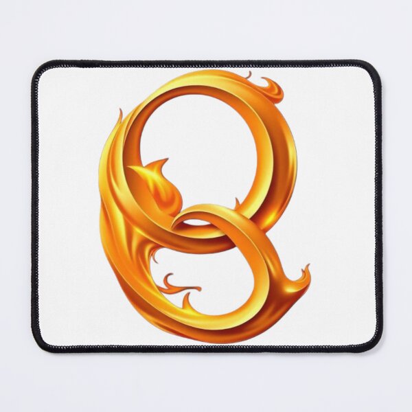 Item preview, Golden Flame Letter Q – Luxury 3D Alphabet Design designed and sold by 1TruthMatrix.