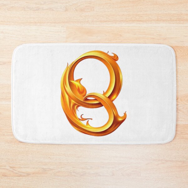 Item preview, Golden Flame Letter Q – Luxury 3D Alphabet Design designed and sold by 1TruthMatrix.