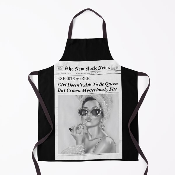 Item preview, Feminist Sarcastic Quote - Retro New York Newspaper Parody designed and sold by SaltedBeachPaperie.