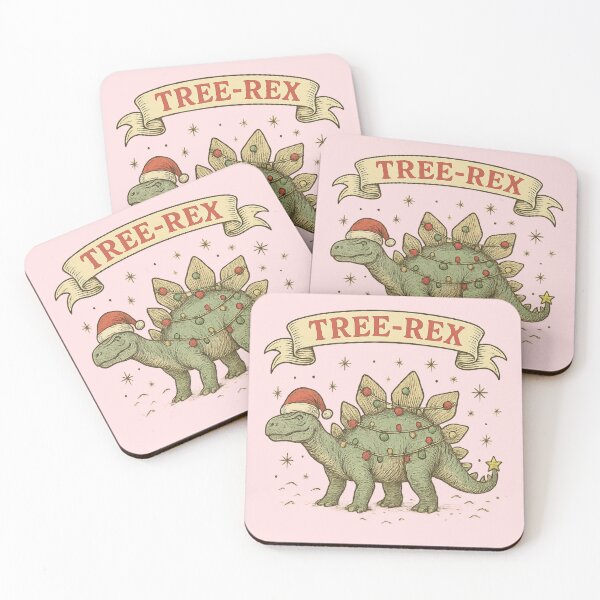 Item preview, Stegosaurus Christmas Tree Dinosaur Vintage Design designed and sold by Meandmyshop.