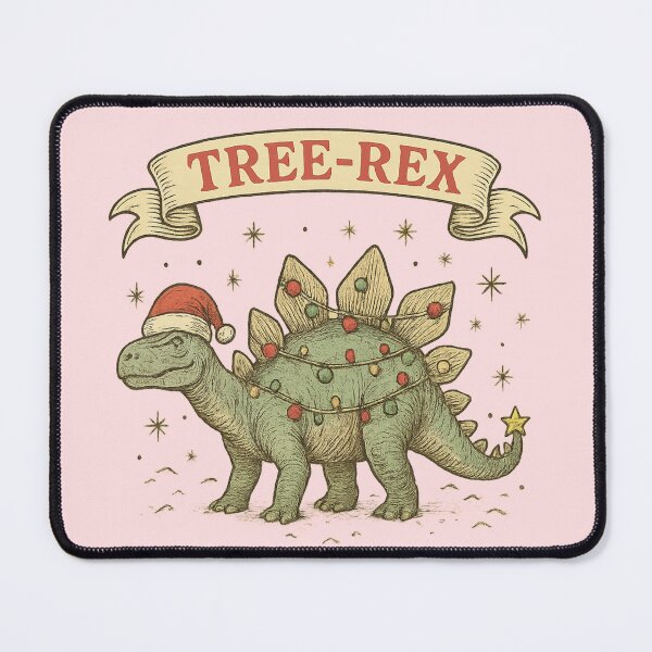 Item preview, Stegosaurus Christmas Tree Dinosaur Vintage Design designed and sold by Meandmyshop.