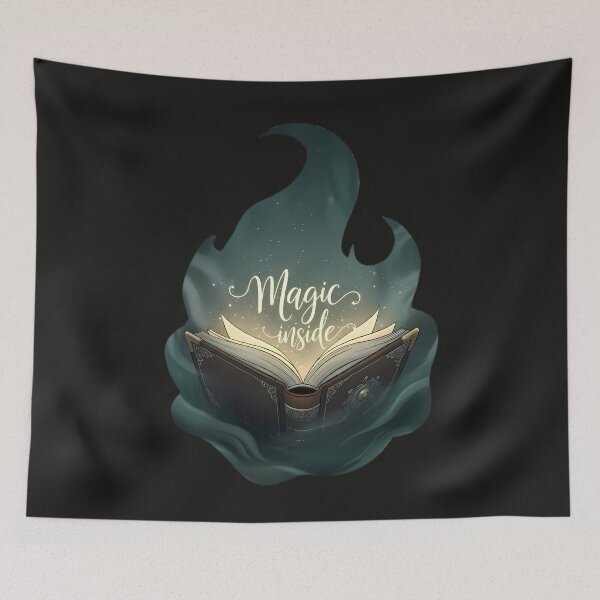 Item preview, Magic Inside - Enchanted Book Fantasy Art designed and sold by HilalaC.