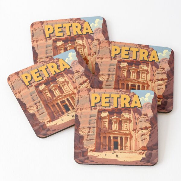 Item preview, Petra, Jordan: Vintage-Style Painterly Travel Poster designed and sold by LSVart.