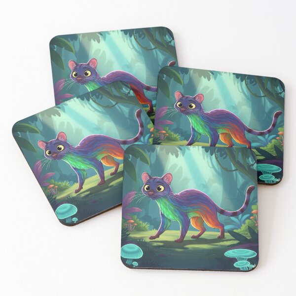 Item preview, Cat, jungle rainbow designed and sold by DelacruzMorante.