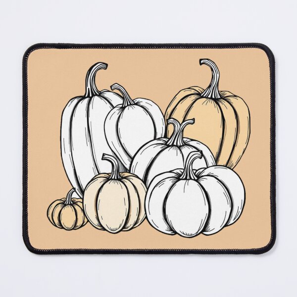 Item preview, Soft Line Pumpkin Illustration Pattern designed and sold by UnhingedBird.
