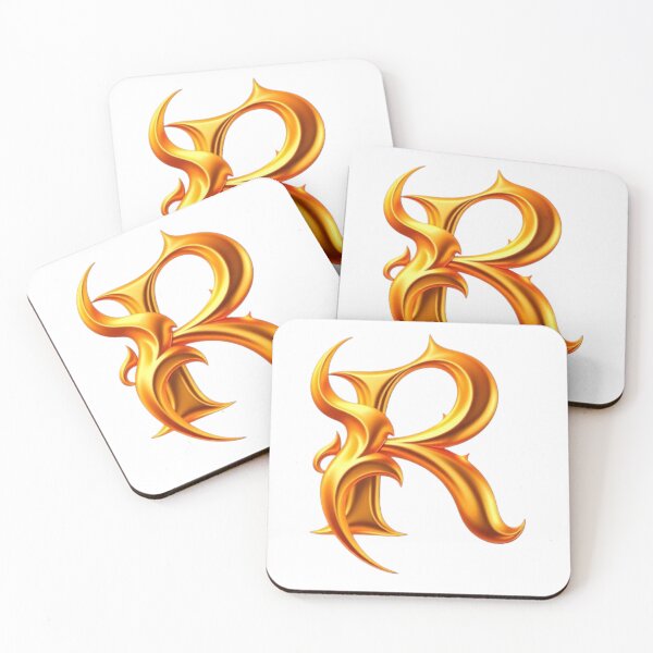 Item preview, Golden Flame Letter R – Luxury 3D Alphabet Design designed and sold by 1TruthMatrix.