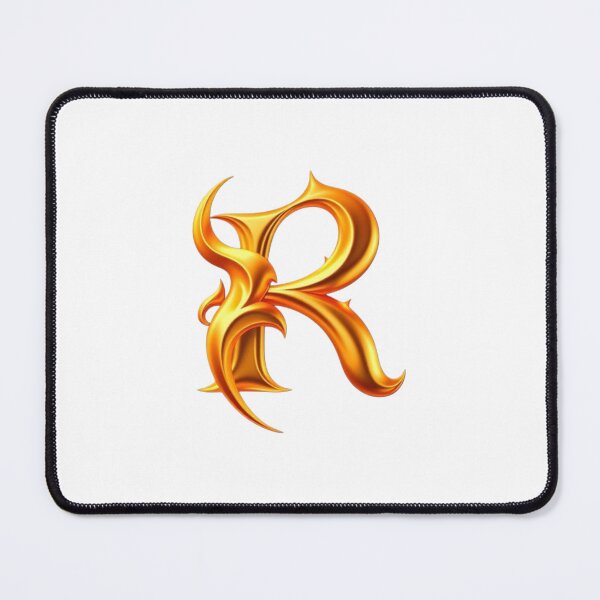 Item preview, Golden Flame Letter R – Luxury 3D Alphabet Design designed and sold by 1TruthMatrix.