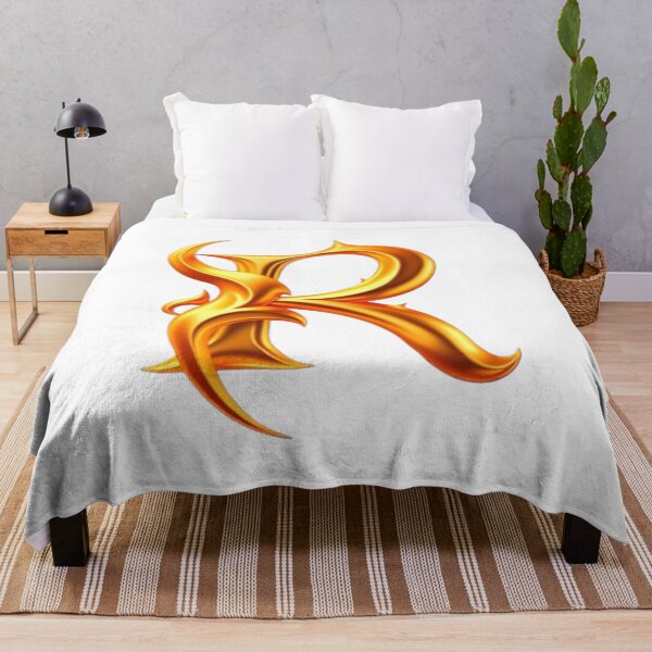 Item preview, Golden Flame Letter R – Luxury 3D Alphabet Design designed and sold by 1TruthMatrix.