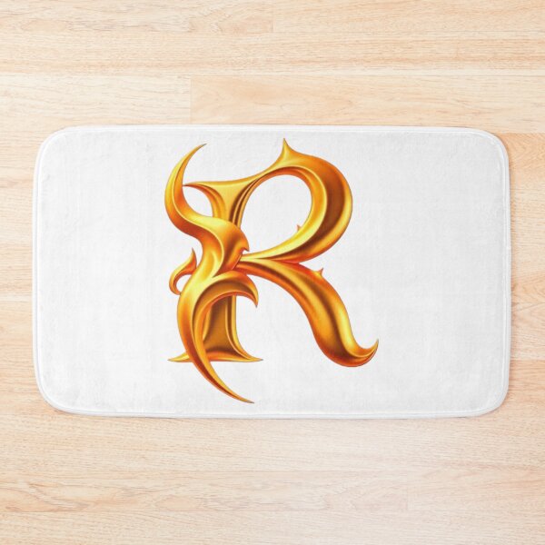 Item preview, Golden Flame Letter R – Luxury 3D Alphabet Design designed and sold by 1TruthMatrix.