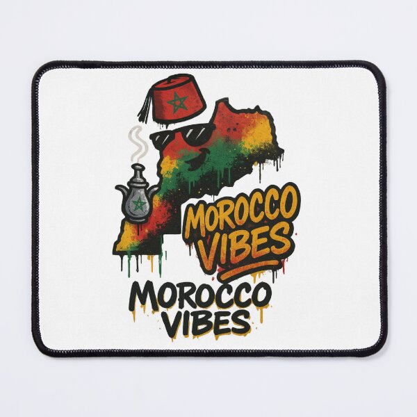 Item preview, Morocco Vibes – Cool Moroccan Street Art Map Design designed and sold by ZYNORAworld.