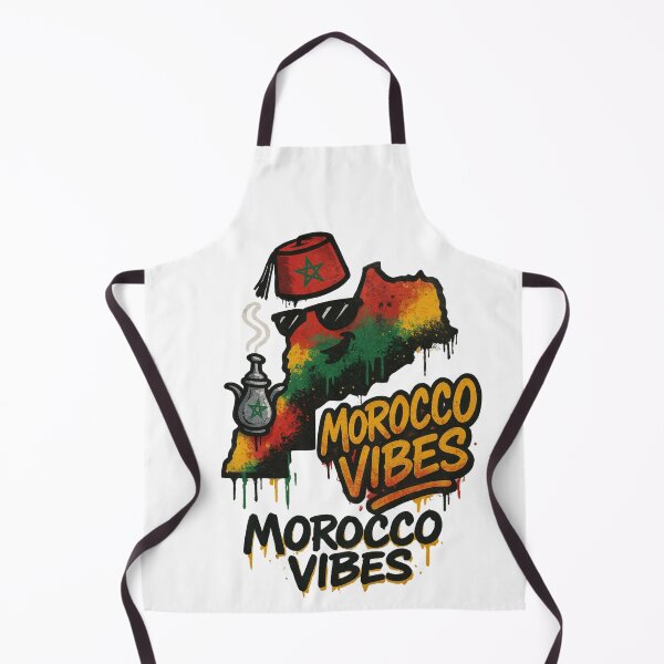 Item preview, Morocco Vibes – Cool Moroccan Street Art Map Design designed and sold by ZYNORAworld.