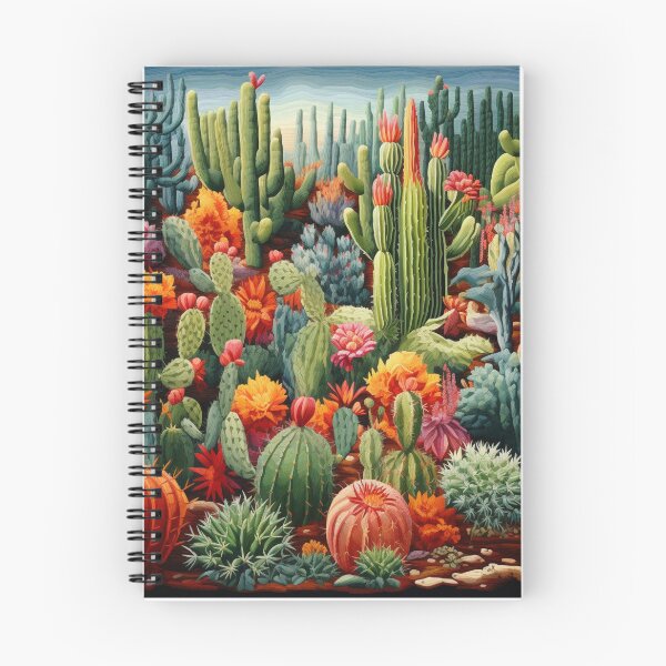 Item preview, Embroidery picture succulent cactus garden colorful needlework white framed designed and sold by G-M-Designs.