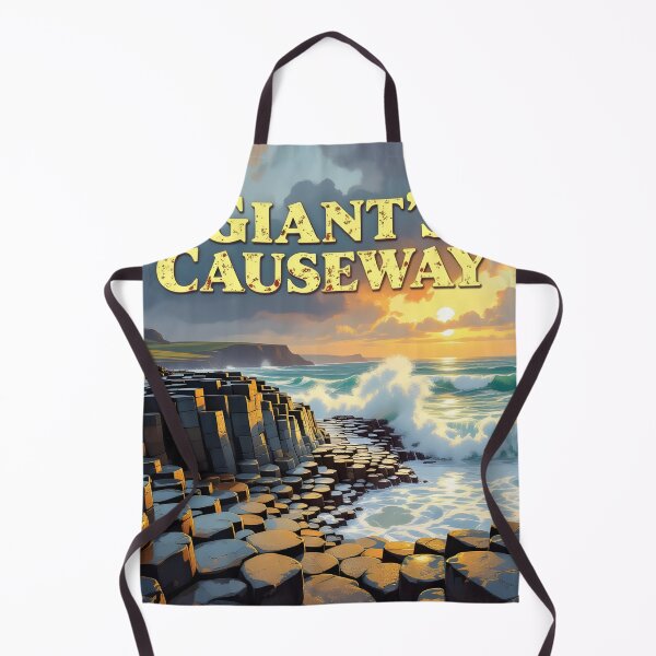 Item preview, Giants Causeway: Vintage-Style Painterly Travel Poster designed and sold by LSVart.