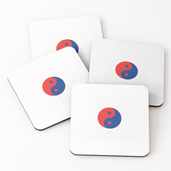 Item preview, Yin Yang Rosso e Blu – J&C Balance Red and Blue Yin Yang – J&C Balance designed and sold by JettolaAndC.