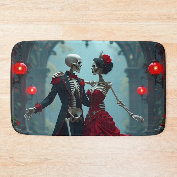 Item preview, Skeleton Couple dancing designed and sold by GothicRubette.