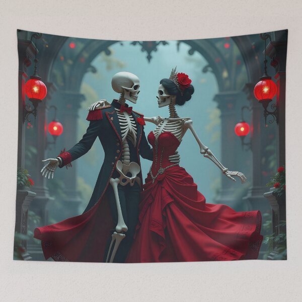 Item preview, Skeleton Couple dancing designed and sold by GothicRubette.