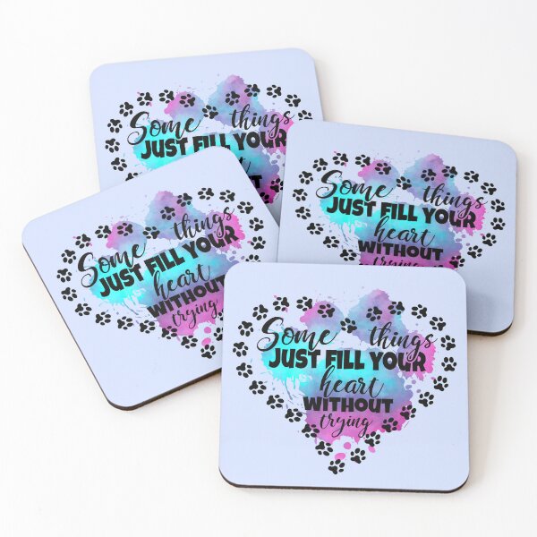 Item preview, Some Things Just Fill Your Heart Without Trying | Dog Cat Pet Love Quote | Animal Inspiration Art designed and sold by Hope & Light Designs.