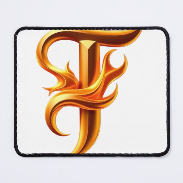 Item preview, Golden Flame Letter T – Luxury 3D Alphabet Design designed and sold by 1TruthMatrix.