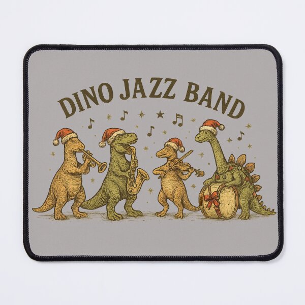 Item preview, Dino Jazz Band Vintage Christmas Dinosaur Music Design designed and sold by Meandmyshop.