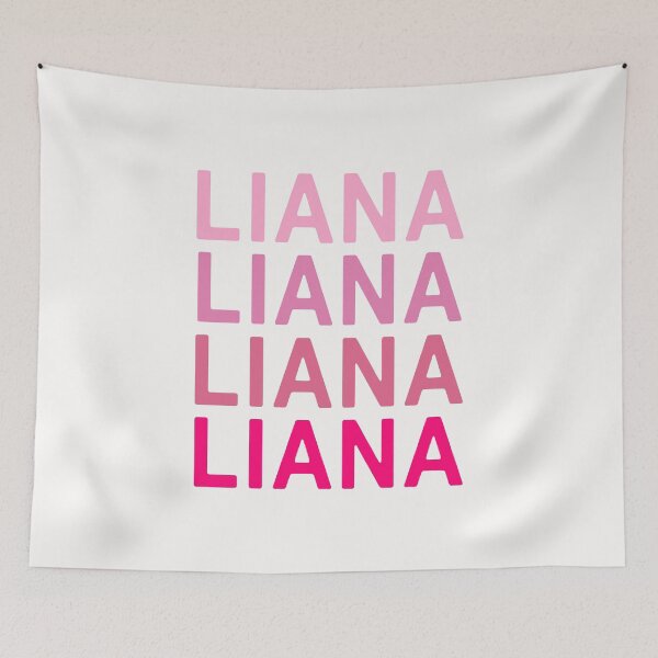 Item preview, Liana Name Pink Colors designed and sold by Jeallan Designs.