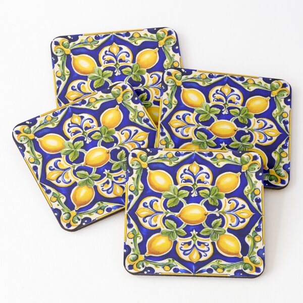 Item preview, Mediterranean Lemon Tile designed and sold by Kiki-Hes.
