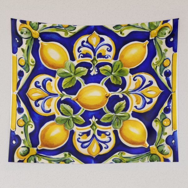 Item preview, Mediterranean Lemon Tile designed and sold by Kiki-Hes.