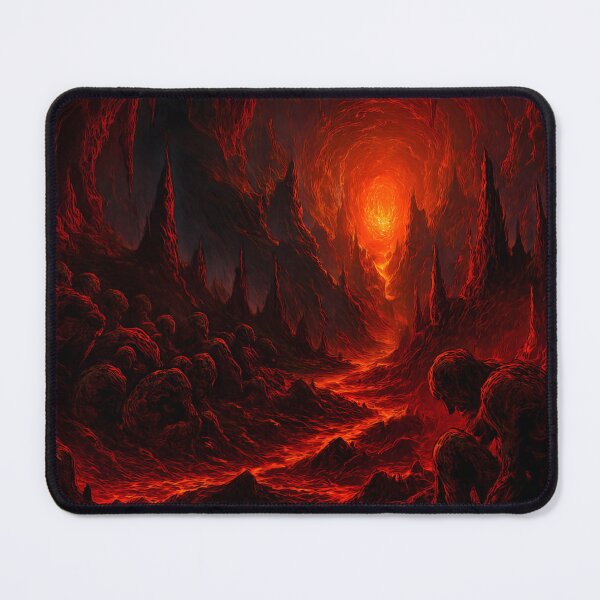 Item preview, Fiery Hellscape: A Mystical Underground World designed and sold by PandaTShirtShop.