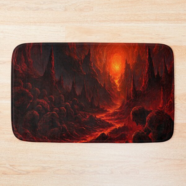 Item preview, Fiery Hellscape: A Mystical Underground World designed and sold by PandaTShirtShop.