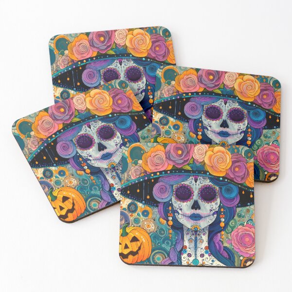 Item preview, Colorful Catrina Illustration - Day of the Dead Art and Mexican Tradition designed and sold by  Ojo de Lilith.