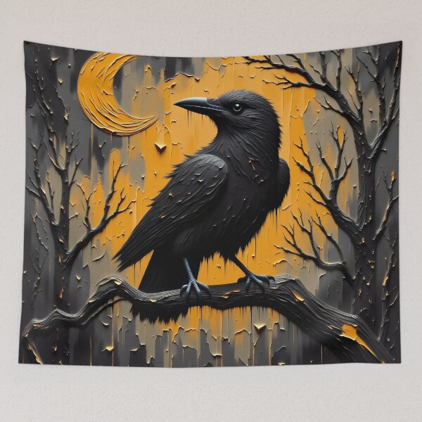 Item preview, Cackling Crow Perch Phone Case designed and sold by artmanikin.