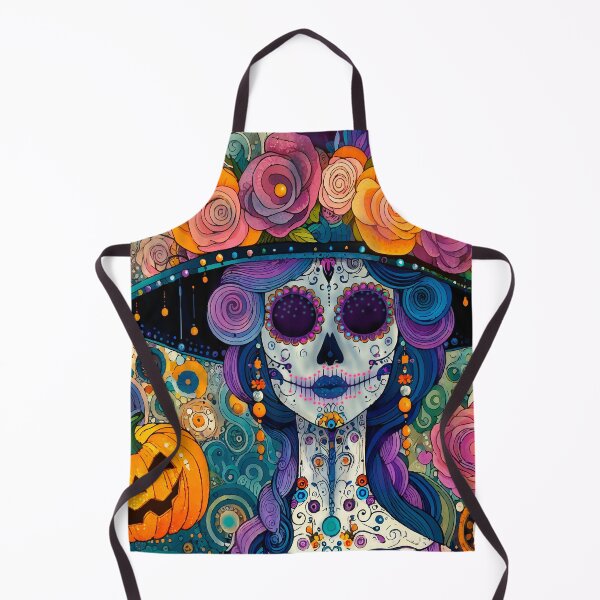 Item preview, Colorful Catrina Illustration - Day of the Dead Art and Mexican Tradition designed and sold by Ojo de Lilith.