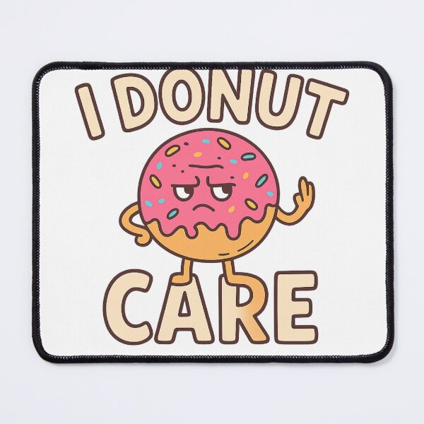 Item preview, I Donut Care - Angry Donut Humor Graphic Tee designed and sold by Moyeri.