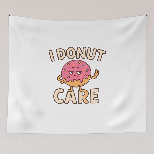 Item preview, I Donut Care - Angry Donut Humor Graphic Tee designed and sold by Moyeri.