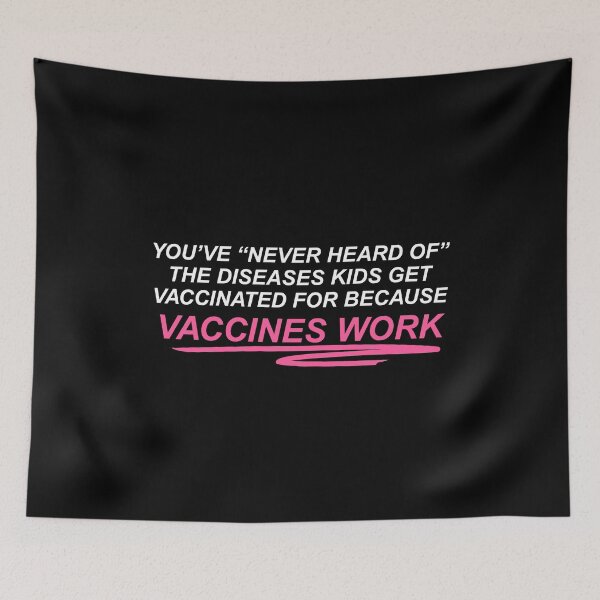 Item preview, vaccines work_white text designed and sold by quinnhopp.