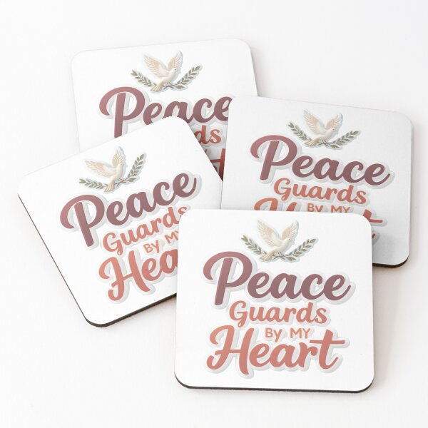 Item preview, “Peace Guards My Heart” | Christian Bible Quote T-Shirt & Wall Art designed and sold by GJ Kul.