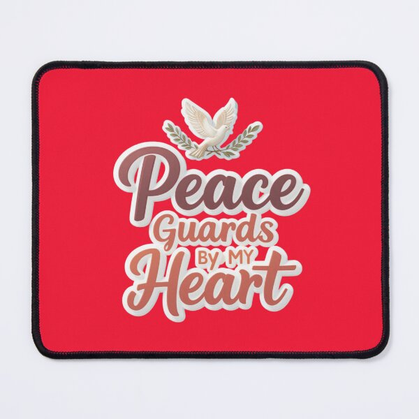 Item preview, “Peace Guards My Heart” | Christian Bible Quote T-Shirt & Wall Art designed and sold by GJ Kul.