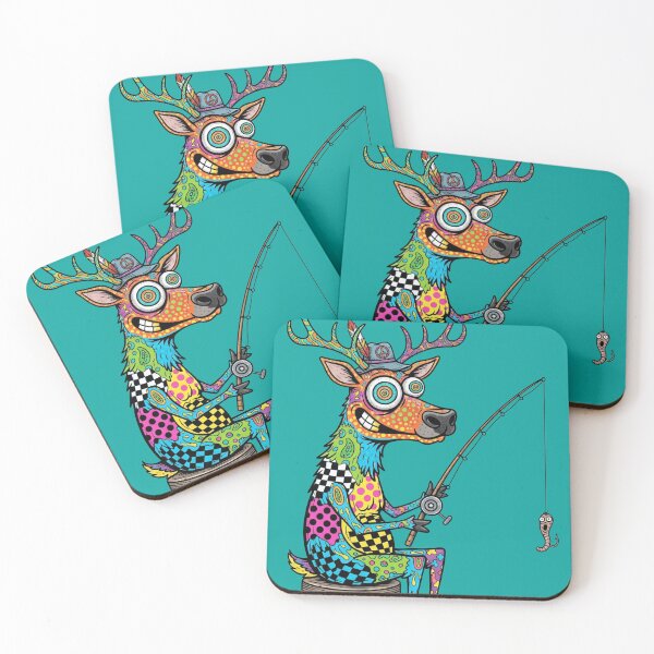 Item preview, Psychedelic Elk fishing  designed and sold by Too Kool Designing .