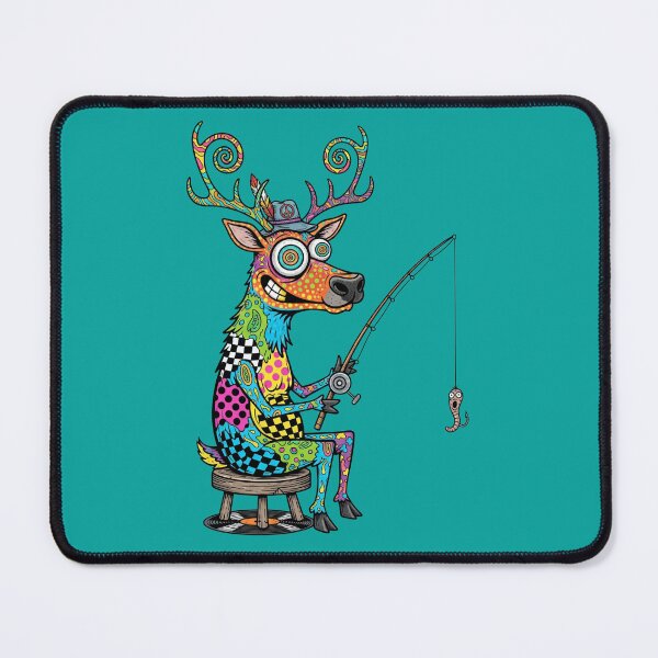 Item preview, Psychedelic Elk fishing  designed and sold by Too Kool Designing .