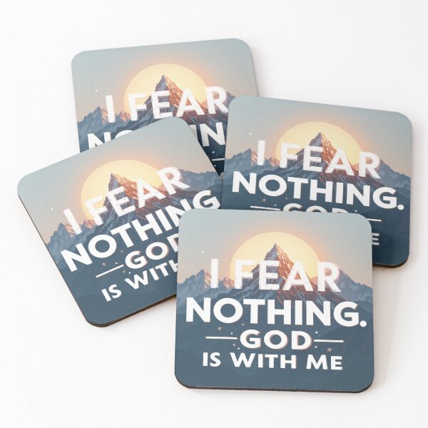 Item preview, “I Fear Nothing, God Is With Me” | Inspirational Christian Wall Art & T-Shirt designed and sold by GJ Kul.