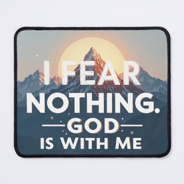 Item preview, “I Fear Nothing, God Is With Me” | Inspirational Christian Wall Art & T-Shirt designed and sold by GJ Kul.