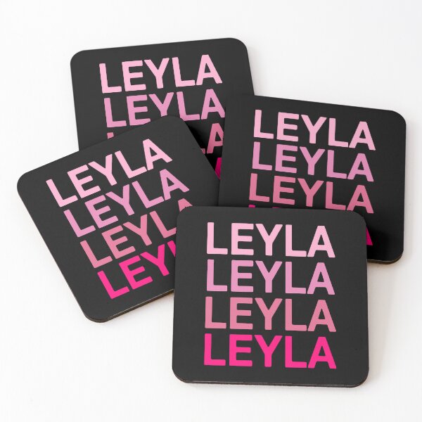 Item preview, Leyla Name Pink Colors designed and sold by Jeallan Designs.