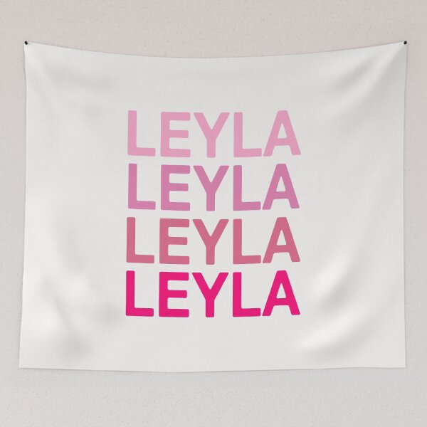 Item preview, Leyla Name Pink Colors designed and sold by Jeallan Designs.