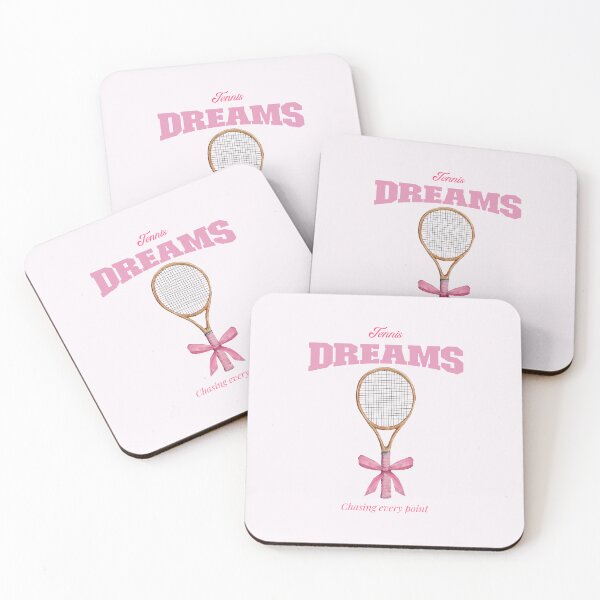Item preview, Tennis Dreams — Chasing Every Point (Pink & White Racket) designed and sold by Novel Works Studio.