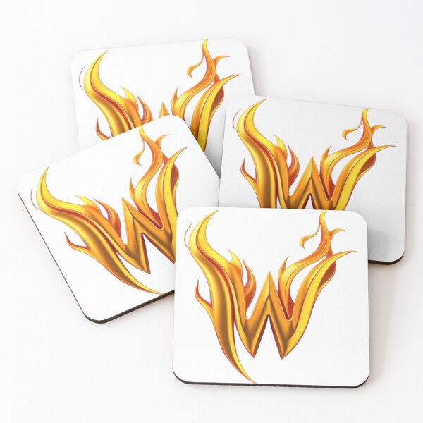 Item preview, Golden Flame Letter W – Luxury 3D Alphabet Design designed and sold by 1TruthMatrix.